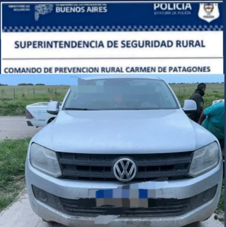Allanamiento por abigeato en Juan A. Pradere: secuestran 156 kilos de carne y una camioneta